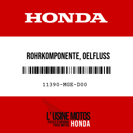 image de 11390-MGE-D00 ROHRKOMPONENTE, OELFLUSS