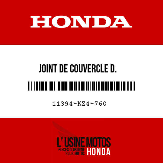image de 11394-KZ4-760 JOINT DE COUVERCLE D.