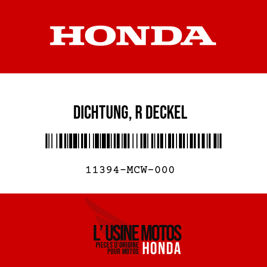 image de 11394-MCW-000 DICHTUNG, R DECKEL
