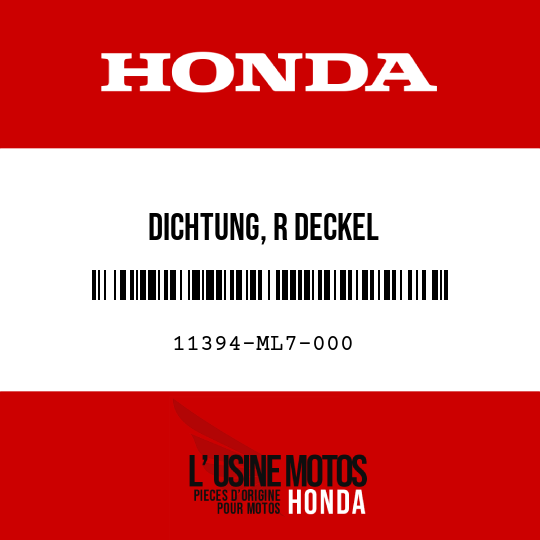 image de 11394-ML7-000 DICHTUNG, R DECKEL