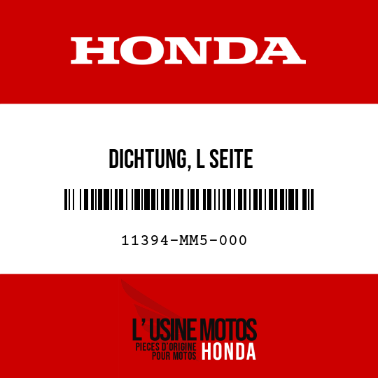 image de 11394-MM5-000 DICHTUNG, L SEITE