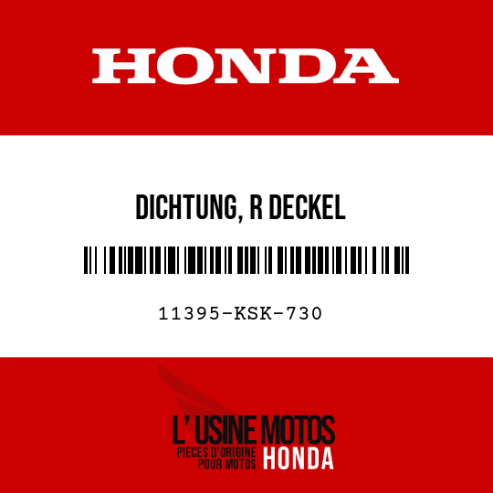 image de 11395-KSK-730 DICHTUNG, R DECKEL