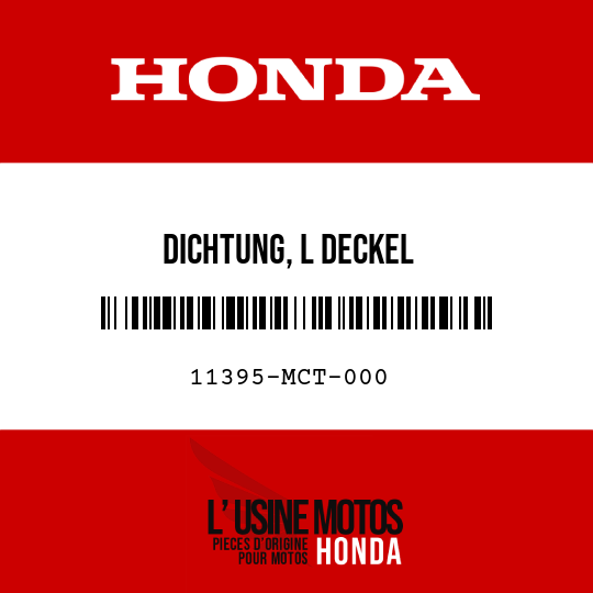 image de 11395-MCT-000 DICHTUNG, L DECKEL