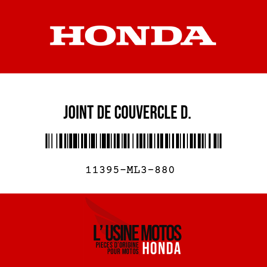 image de 11395-ML3-880 JOINT DE COUVERCLE D.
