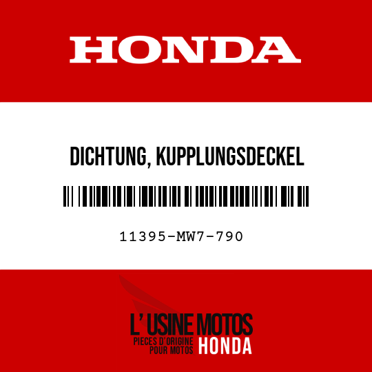 image de 11395-MW7-790 DICHTUNG, KUPPLUNGSDECKEL