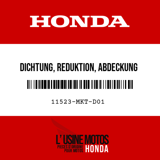 image de 11523-MKT-D01 DICHTUNG, REDUKTION, ABDECKUNG