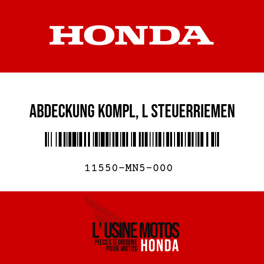 image de 11550-MN5-000 ABDECKUNG KOMPL, L STEUERRIEMEN