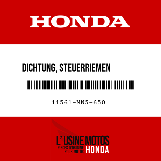 image de 11561-MN5-650 DICHTUNG, STEUERRIEMEN        ABDECKUNG