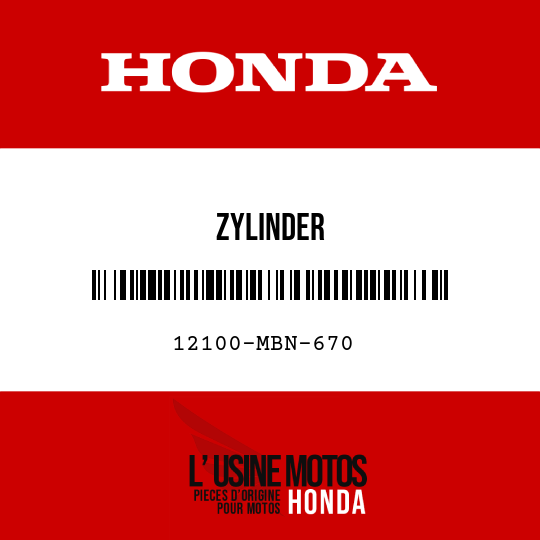 image de 12100-MBN-670 ZYLINDER