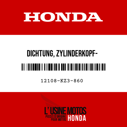 image de 12108-KZ3-860 DICHTUNG, ZYLINDERKOPF- SEITENDECKEL R