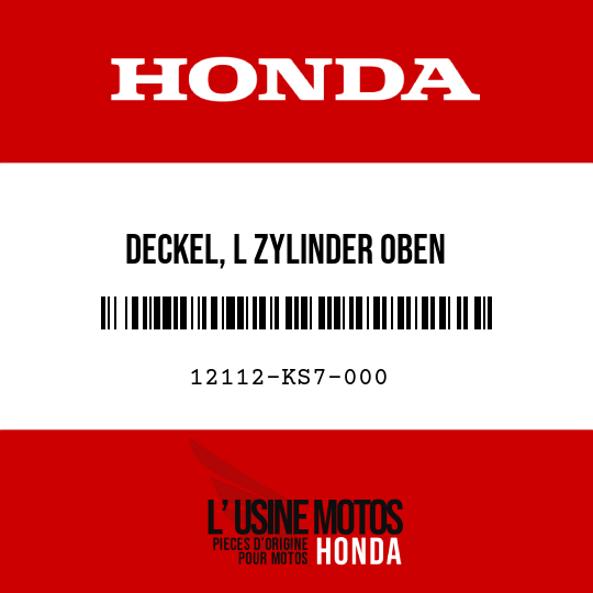 image de 12112-KS7-000 DECKEL, L ZYLINDER OBEN