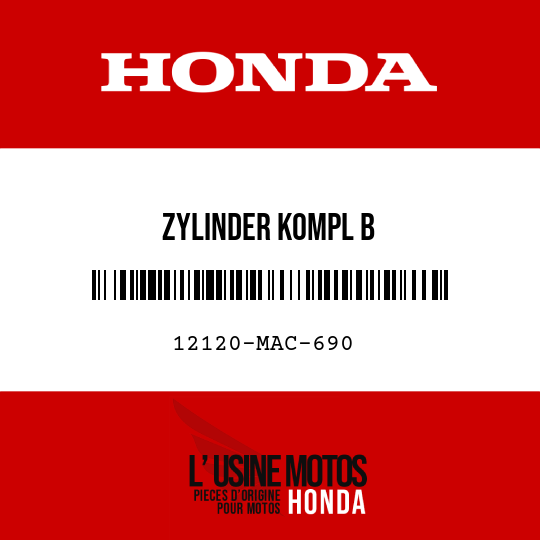 image de 12120-MAC-690 ZYLINDER KOMPL B