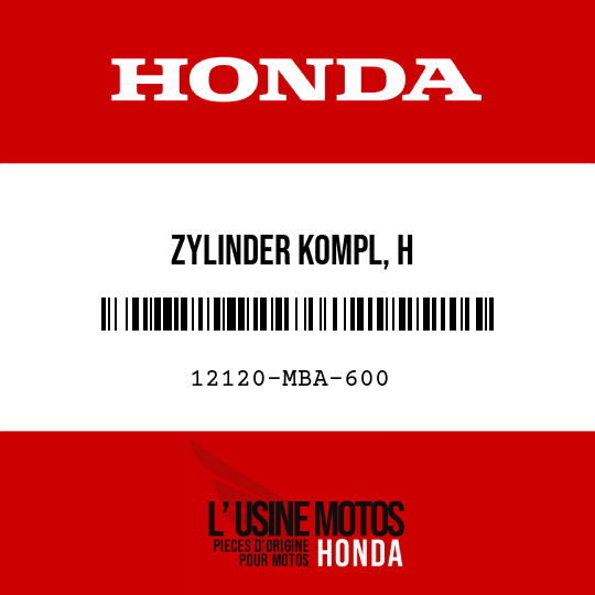 image de 12120-MBA-600 ZYLINDER KOMPL, H