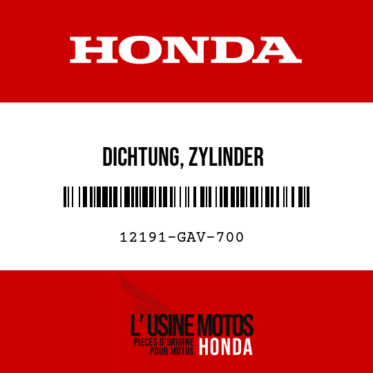 image de 12191-GAV-700 DICHTUNG, ZYLINDER