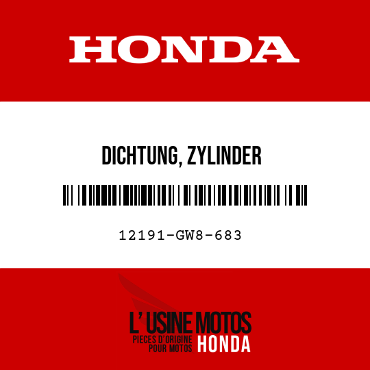 image de 12191-GW8-683 DICHTUNG, ZYLINDER