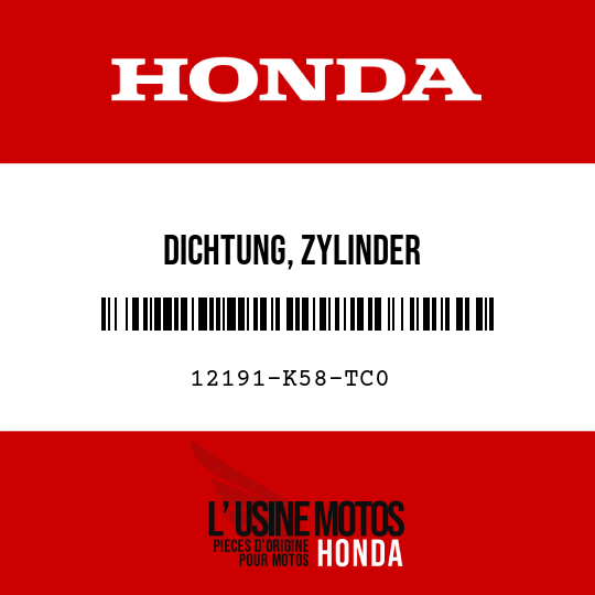 image de 12191-K58-TC0 DICHTUNG, ZYLINDER