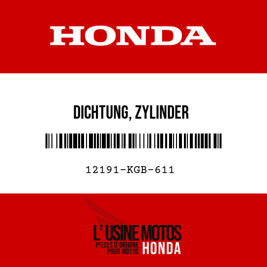 image de 12191-KGB-611 DICHTUNG, ZYLINDER