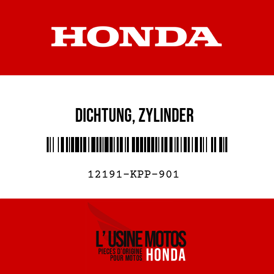 image de 12191-KPP-901 DICHTUNG, ZYLINDER