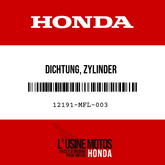 image de 12191-MFL-003 DICHTUNG, ZYLINDER