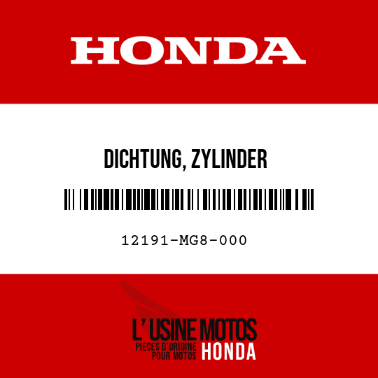 image de 12191-MG8-000 DICHTUNG, ZYLINDER