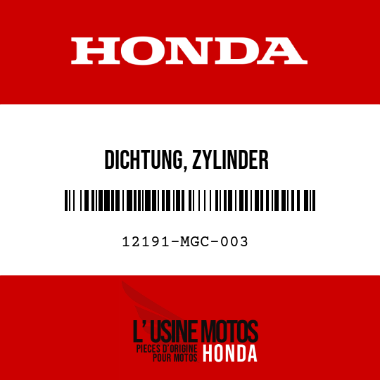 image de 12191-MGC-003 DICHTUNG, ZYLINDER