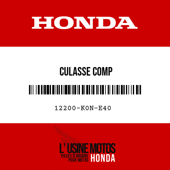 image de 12200-K0N-E40 CULASSE COMP
