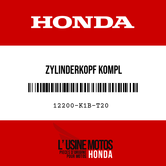 image de 12200-K1B-T20 ZYLINDERKOPF KOMPL