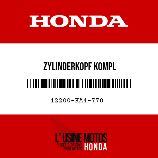 image de 12200-KA4-770 ZYLINDERKOPF KOMPL
