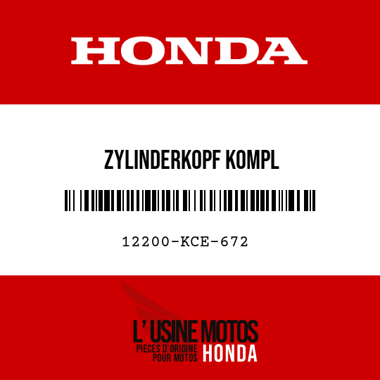 image de 12200-KCE-672 ZYLINDERKOPF KOMPL