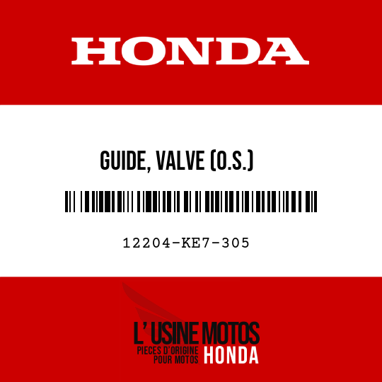 image de 12204-KE7-305 GUIDE, VALVE (O.S.)