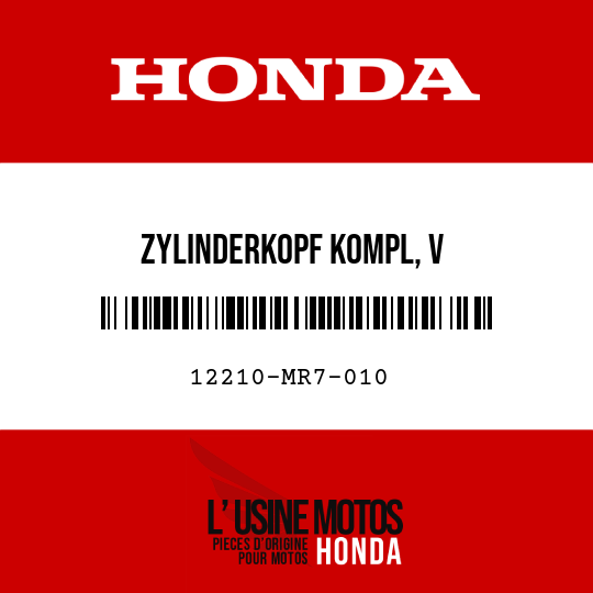 image de 12210-MR7-010 ZYLINDERKOPF KOMPL, V