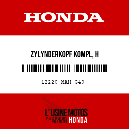 image de 12220-MAH-G40 ZYLYNDERKOPF KOMPL, H
