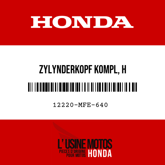 image de 12220-MFE-640 ZYLYNDERKOPF KOMPL, H