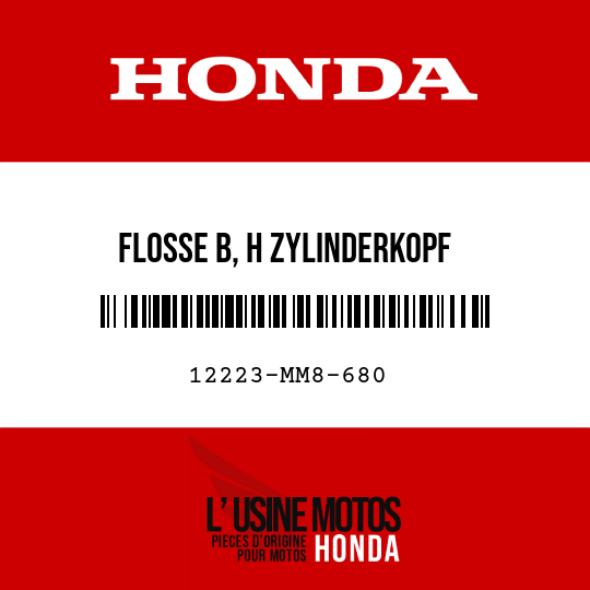 image de 12223-MM8-680 FLOSSE B, H ZYLINDERKOPF