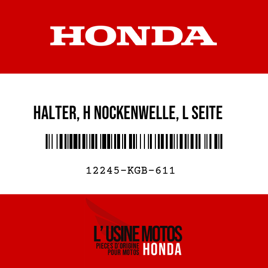 image de 12245-KGB-611 HALTER, H NOCKENWELLE, L SEITE