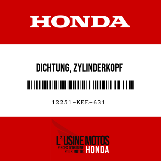 image de 12251-KEE-631 DICHTUNG, ZYLINDERKOPF