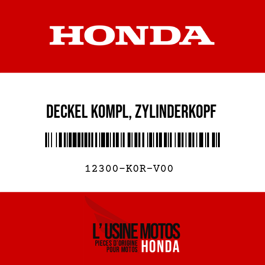 image de 12300-K0R-V00 DECKEL KOMPL, ZYLINDERKOPF