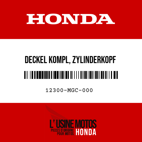 image de 12300-MGC-000 DECKEL KOMPL, ZYLINDERKOPF