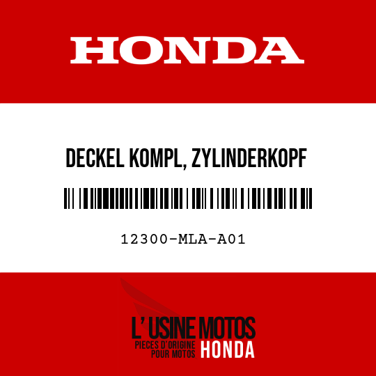 image de 12300-MLA-A01 DECKEL KOMPL, ZYLINDERKOPF