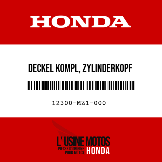 image de 12300-MZ1-000 DECKEL KOMPL, ZYLINDERKOPF