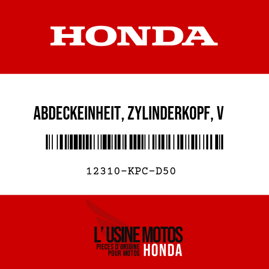 image de 12310-KPC-D50 ABDECKEINHEIT, ZYLINDERKOPF, V
