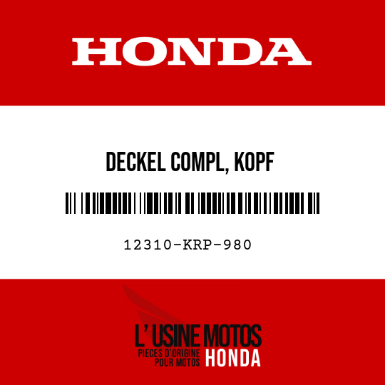 image de 12310-KRP-980 DECKEL COMPL, KOPF