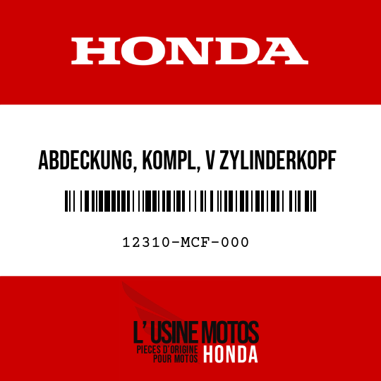 image de 12310-MCF-000 ABDECKUNG, KOMPL, V ZYLINDERKOPF