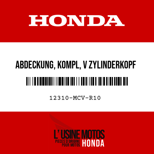 image de 12310-MCV-R10 ABDECKUNG, KOMPL, V ZYLINDERKOPF