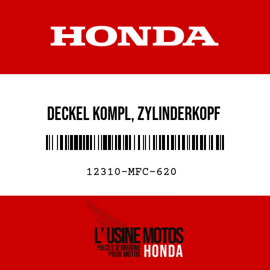 image de 12310-MFC-620 DECKEL KOMPL, ZYLINDERKOPF