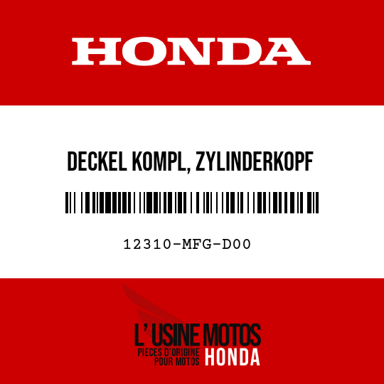 image de 12310-MFG-D00 DECKEL KOMPL, ZYLINDERKOPF