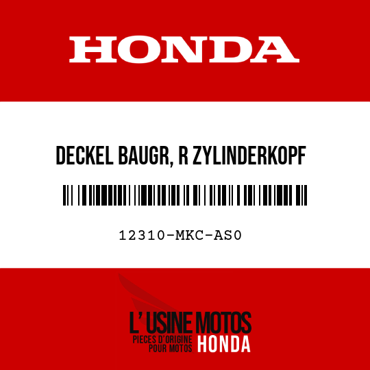 image de 12310-MKC-AS0 DECKEL BAUGR, R ZYLINDERKOPF