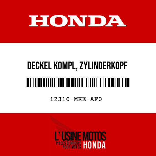 image de 12310-MKE-AF0 DECKEL KOMPL, ZYLINDERKOPF