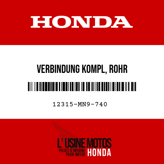 image de 12315-MN9-740 VERBINDUNG KOMPL, ROHR