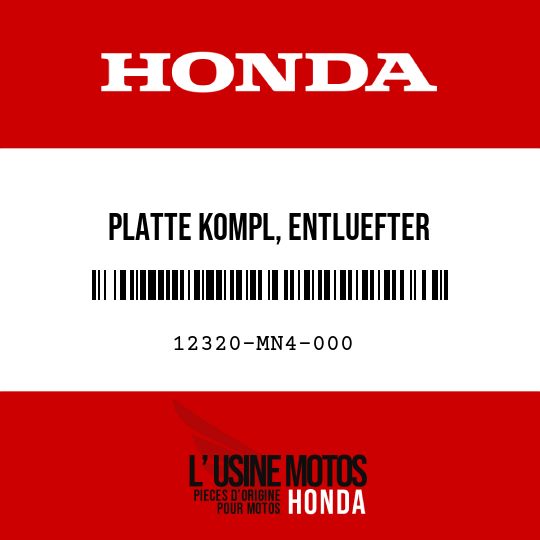 image de 12320-MN4-000 PLATTE KOMPL, ENTLUEFTER